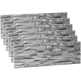 EPS-Schaumstoff Verblendstein UltraLight – Benevento/Wanddekoration/Fliesen/Verblendstein/Wandplatten (Grau)