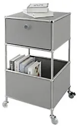 floordirekt Concept Epure Stahl Beistelltisch 400 x 400 x 690 mm Grau