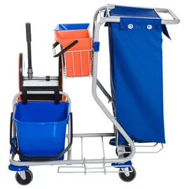 Homcom Putzwagen mit 4 Fahreimern