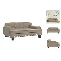 vidaXL Kindersofa Cappuccino 70x45x30 cm Kunstleder