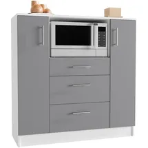 VCM Unterschrank Küchenschrank Esilo 109 x 40 x 110 cm Schwarz