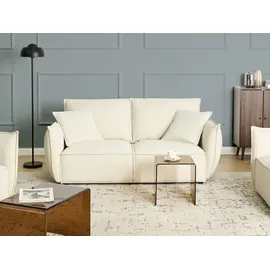 Beliani Sofa 3-Sitzer Kunes Stoff Hellbeige