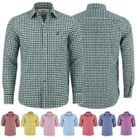 German Wear Trachtenhemd GW120x Trachtenhemd Langarm hemd Trachtenmode Hemd grün XL