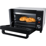 Steba Mini-Backofen mit 9 Liter Volumen, Pizzatiefe bis Ø 22 cm, Doppel-Glastür, Ober- und Unterhitze, 2 Einschubebenen, KB A9
