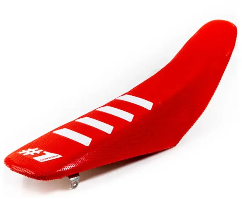 Onegripper Gerippt Sitzbezug - Red / White - One Size