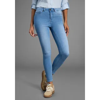 Arizona Skinny-fit-Jeans »Ultra Stretch«, extra-eng geschnittene Beinform, modische Used-Waschung Gr. 48 N-Gr, bleached, , 53111240-48 N-Gr