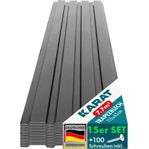 Floordirekt Trapezblech 115 x 45 cm grau