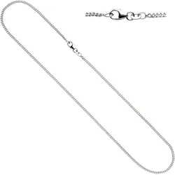 Silberkette JOBO, silber (silber 925), Halsketten, Damen, Silber 925 (Sterlingsilber), L: 50cm, Panzerkette 925 Silber 50 cm 2,5 mm