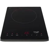 JUNG Adler AD6513 Induktionskochfeld 1 Platte 2000W, Camping Induktionskochplatte, Timer, Topferkennung, 10 Temperaturstufen, Touch Display, Glaskeram