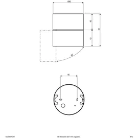 EVN Lichttechnik Wand-u.Deckenleuchte 1 drehbar Glas