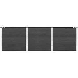 vidaXL Hochbeet 300 x 50 x 91 cm Grau
