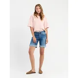 Gang Boyfriend-Jeans GANG "GANG Jeans Short 94NICA SHORTS", Damen, Gr. 26, Einheitsgröße, denim blau, Denim/Jeans, 90% Baumwolle, 2% Elasthan, 8% Polyester, Jeans