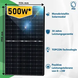 epp solar Epp Solaranlage 3000W Komplettset 6x 500W PV Anlage mit TSOL MP 3000W Wechselrichter