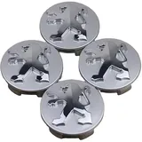 4 Stück Nabendeckel für Peugeot 206 207 307 301 308 60mm, Radnabenkappen aus Hochwertiges ABS,Wasserdicht Staubdicht Nabendeckel