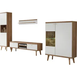 Home Affaire Wohnwand Merle, (Set, 4-St) braun