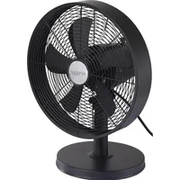 Sygonix Tischventilator 35 W Schwarz Oszillierend