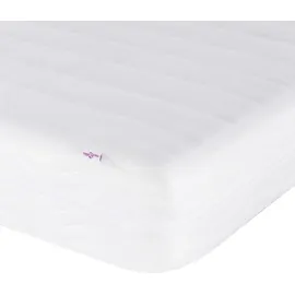 vidaXL Bett mit Matratze Schwarz 140x200 cm Stoff