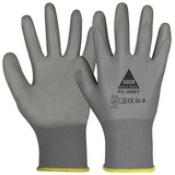 Hase Safety Gloves Arbeitshandschuhe Montagehandschuhe, 509540, PU-Beschichtung, PU-grey, Größe 11 / XXL, 10 Stk