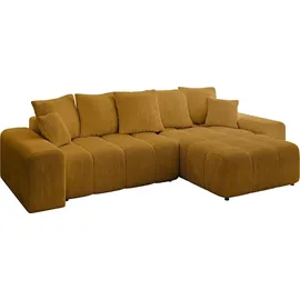 altdecor Ecksofa Cord 2-Sitzer Senfgelb