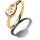 Pandora 164672C01 Damenring Medium Ovaler Siegelring mit Zirkonia Goldfarben, 52/16,6
