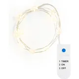 VBS LED-Lichterkette Micro-LED Stern 10 LEDs 1,5 m Weiß