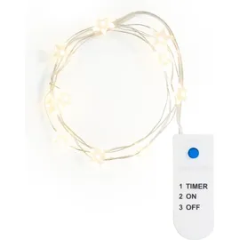 VBS LED-Lichterkette Micro-LED Stern 10 LEDs 1,5 m Weiß