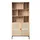 CaliCosy Bücherregal 35 x 45 x 175 cm Beige