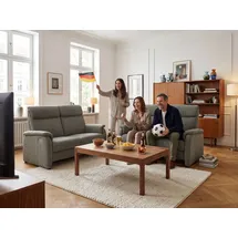 Home Affaire 3-Sitzer HOME AFFAIRE "Turin Sofa mit elektrischer Relaxfunktion, Breite 226 cm", sand, B:226cm H:107cm T:97cm, 94% Polyester, 6% Nylon, Sofas, inkl. Tisch, USB & Steckdose, Federkern & pflegeleichtem Bezug