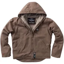 West Coast Choppers Lined Canvas Work Jacke - Frontier Brown - 2XL