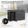 ML-Design Mülltonnenbox 196 x 80 x 124 cm anthrazit
