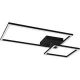 Trio Reality Leuchten LED-Deckenleuchte Padella Alu, Eisen, Stahl & Metall Schwarz