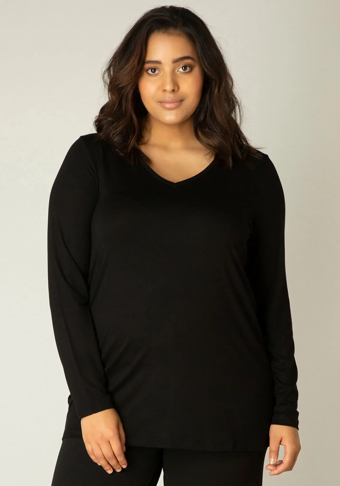 Langarmshirt BASE LEVEL CURVY 