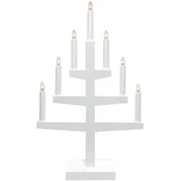 eglo christmas Kerzenleuchter Weihnachten Holz Weiß