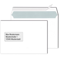 MAILmedia Briefumschläge DIN C5 mit Fenster haftklebend