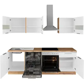 kochstation Küchenzeile KS-Luhe 240 cm weiß