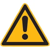 WOLK Warnschild Allgemeines Warnzeichen Folie selbstklebend 50 mm