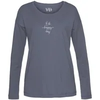 VIVANCE Pyjamaoberteil Blau 32/34