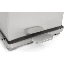 V-Part Industrieller Tritt-Mülleimer 27 l Silber