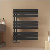 EMKE Handtuchheizkörper 762 x 600 mm 479 W schwarz Mittelventil