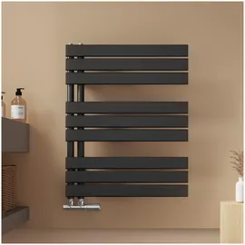 EMKE Handtuchheizkörper 762 x 600 mm 479 W schwarz Mittelventil