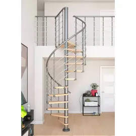 DOLLE Spindeltreppe Oslo Ø160 cm 273-299 cm Holz/Kunststoff/Metall