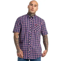 Lonsdale Kurzarmhemd Rot/Weiß/Dunkelblau XXL