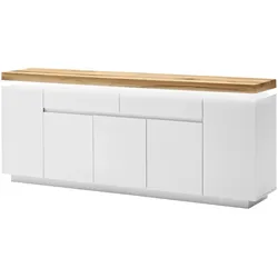 Sideboard  Fornico , weiß , Maße (cm): B: 200 H: 81 T: 40