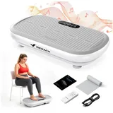 MERACH Vibrationsplatte Bluetooth-Trainingsgerät, bis zu 200 kg belastbar, 200 W, 10 Intensitätsstufen, (1 tlg), Ganzkörpertraining, intensiver Muskelaufbau, robuste Bauweise grau