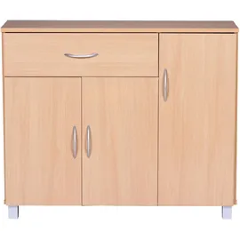 Wohnling Sideboard 90 x 75 x 30 cm buche nachbildung