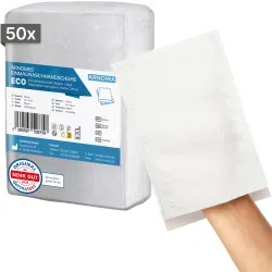 ARNOMED Einmalwaschhandschuh Molton ECO, weiß 610-60 , 1 Beutel = 50 Stück