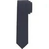 Krawatte OLYMP Seidenkrawatte, Damen, blau (marine), Seide, unifarben, klassisch, Krawatten