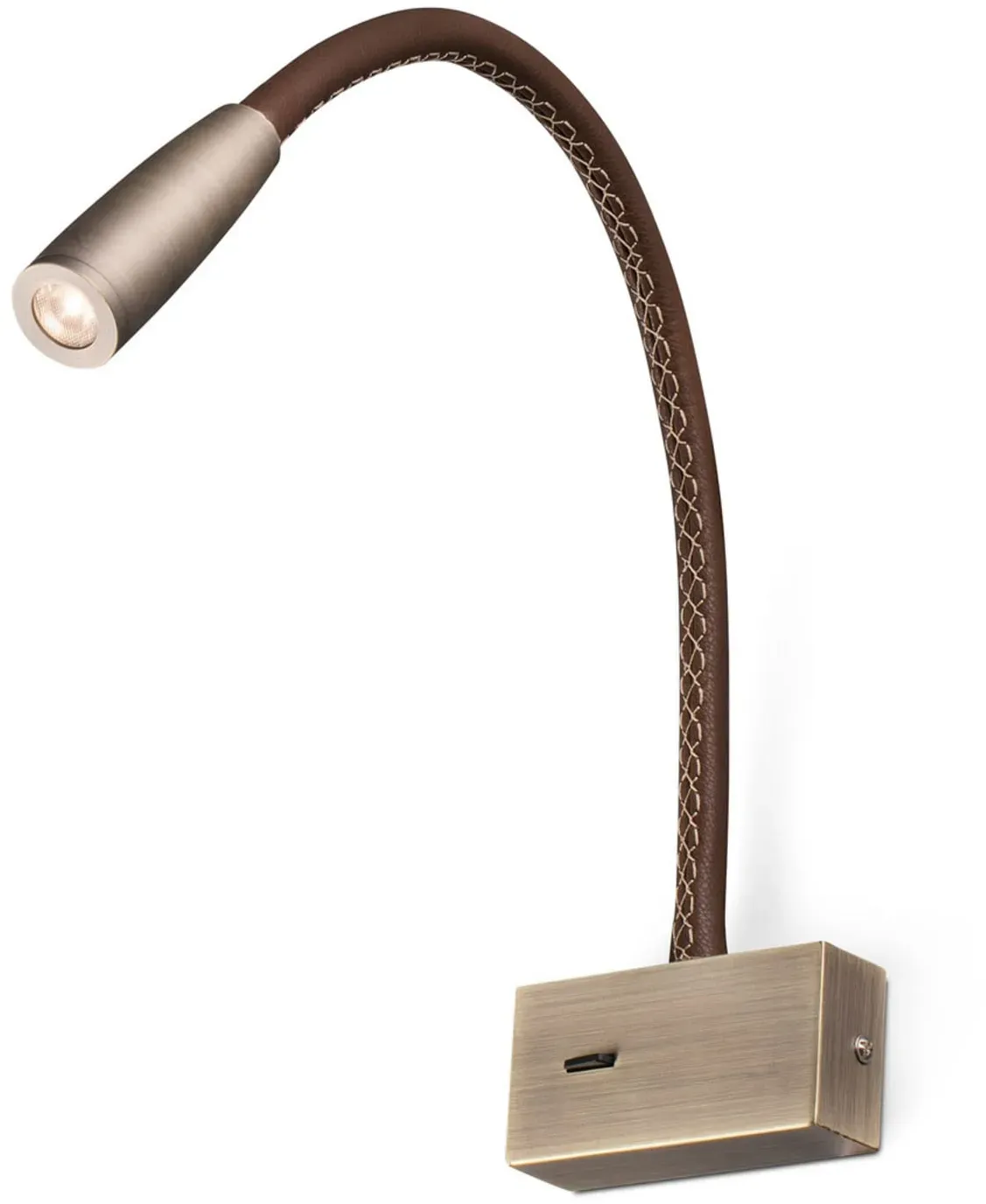 Wandleuchte FARO BARCELONA, Lead, Braun / Rost, für Schlafzimmer, Modern - 5 - 4