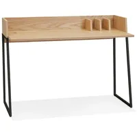 KADIMA DESIGN Schreibtisch Beige, Holz, Eiche, Rechteckig,Rechteckig, Kufe, 62x89x62