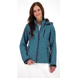 Deproc activ  Softshelljacke mit abnehmbarer Kapuze Übergangsjacke Windbreaker SHELBY PEAK petrol 50